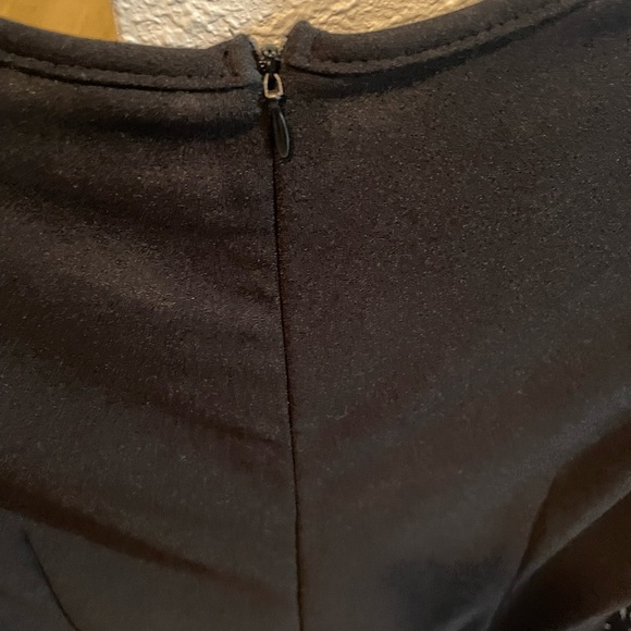 Black Shein Dress size large with lace sleeves - Picture 3 of 5